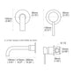 Robinet Lavabo Encastrable robinet encastrable lavabo brosse vue latérale