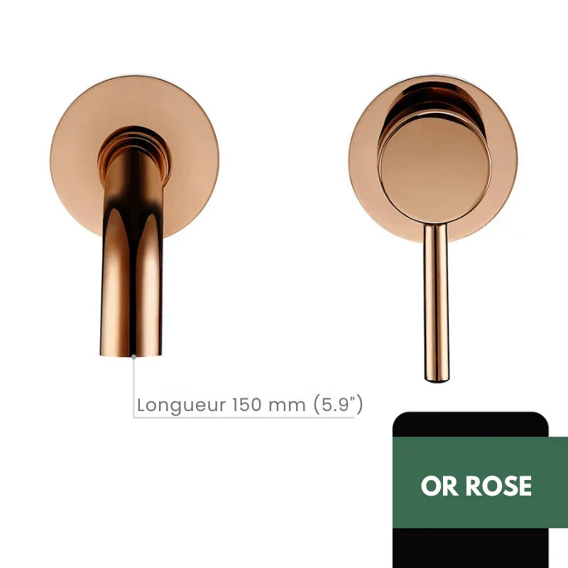 Robinet Lavabo Encastrable robinet encastrable lavabo rose vue d'ensemble