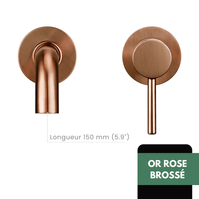 Robinet Lavabo Encastrable robinet encastrable lavabo rose vue rapprochée