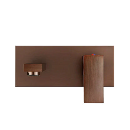 Robinet en laiton brossé avec teinte bronze acajou distinctive