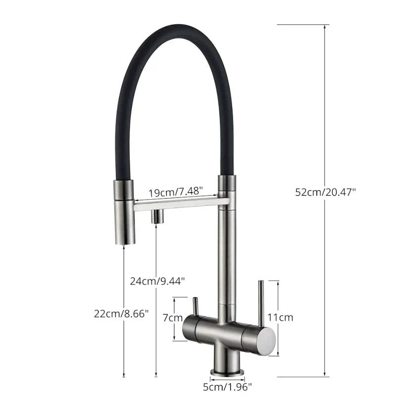 Robinet gris mat avec levier ergonomique pour un usage facile