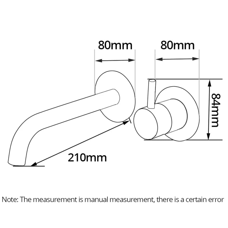 Robinet mural gris métallique, accent sur le design élégant
