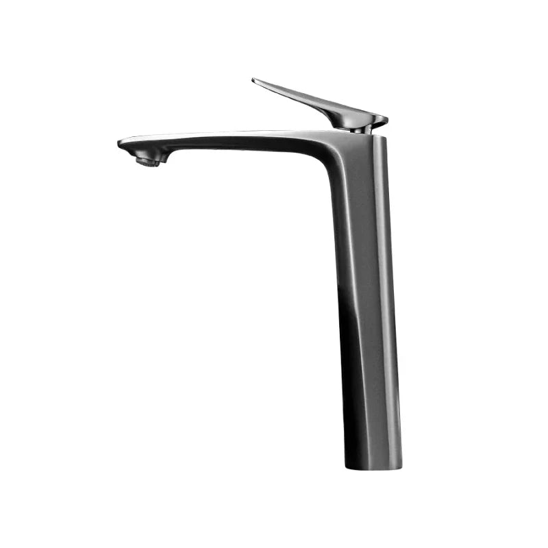 Vue de dessus du robinet, design épuré et moderne