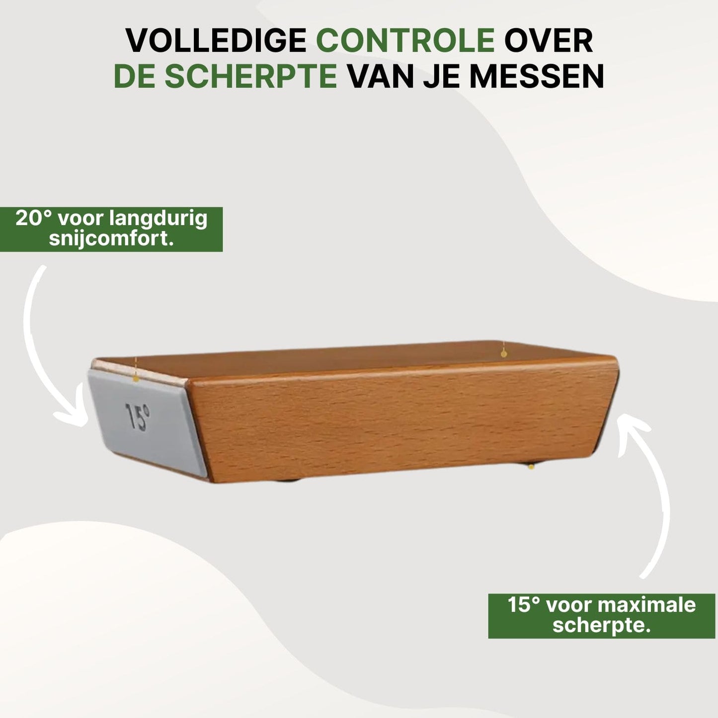 Guide d'angle en bois pour affûtage à 15 et 20 degrés