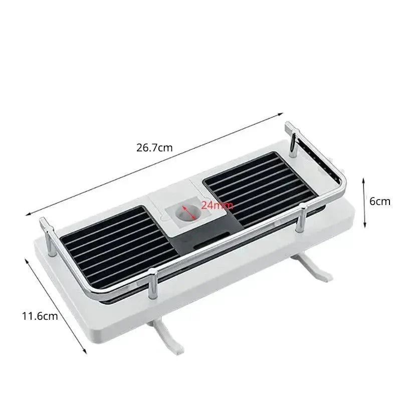 Étagère de douche ventilée, évitant l'accumulation d'eau