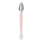 Cuillère en silicone violette, idéale pour les repas de bébé