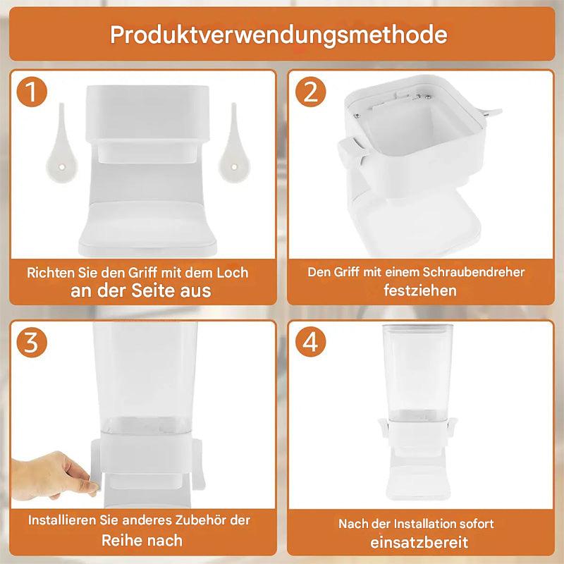 Distributeur en plastique durable, couleur neutre