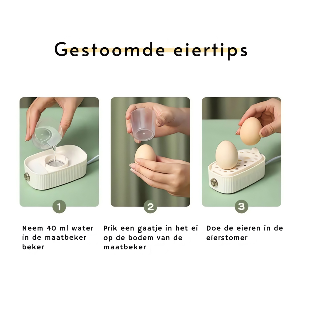 Cuit-oeufs avec œufs à la coque prêts à être servis