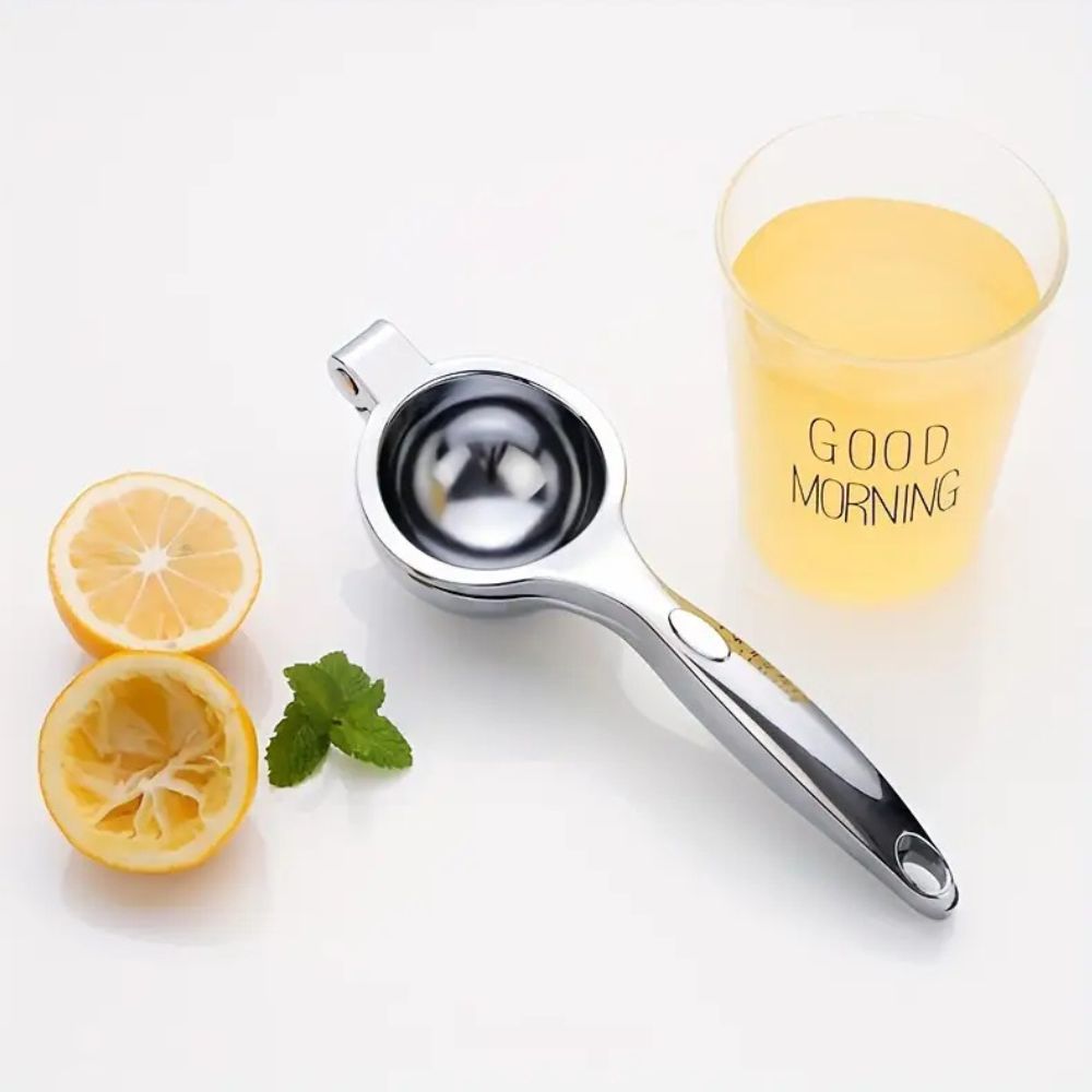 Presse-agrumes en acier inoxydable avec poignée ergonomique