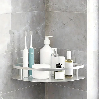 Vue latérale de l'étagère de douche moderne
