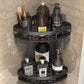 Étagère de douche noire avec crochet ajustable