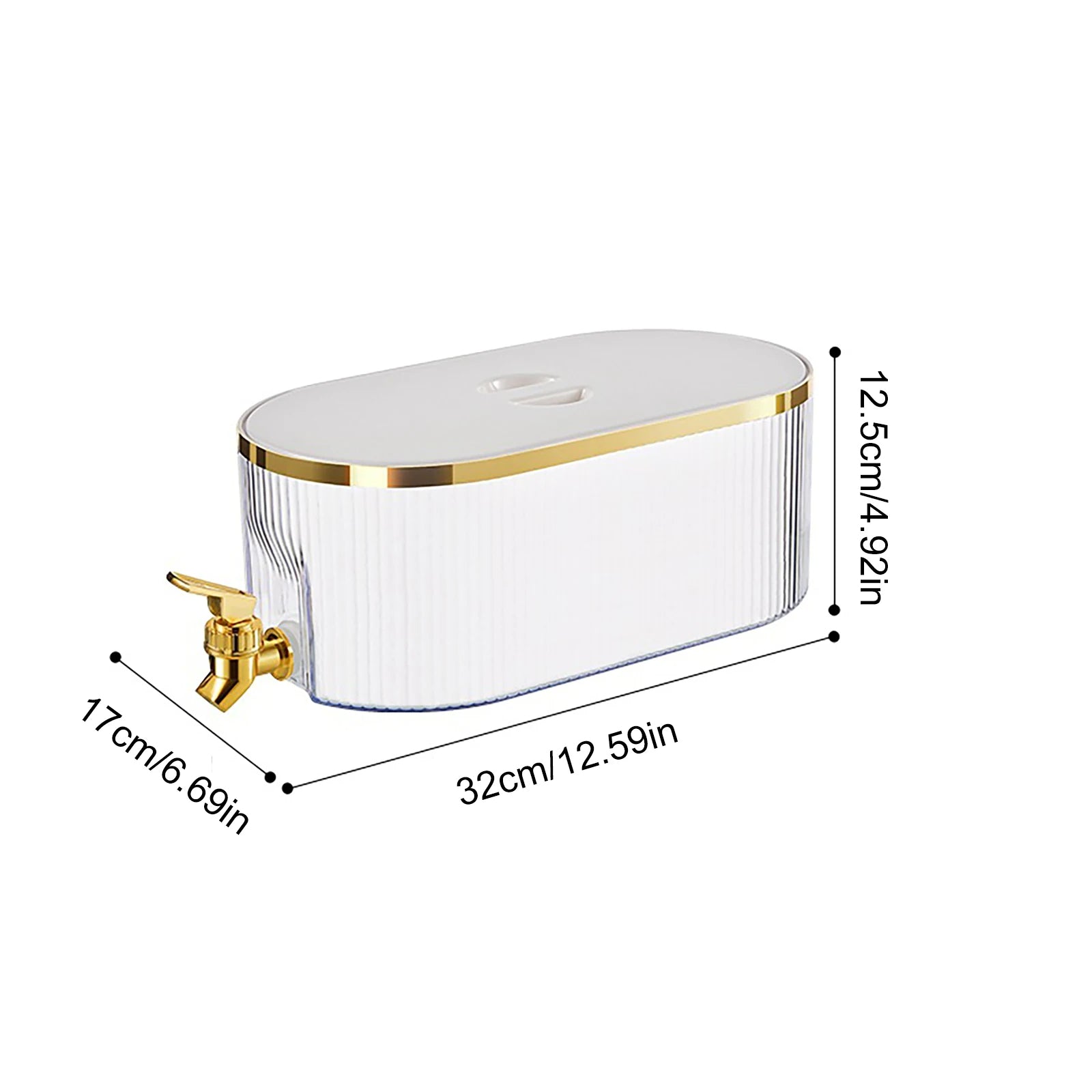 Distributeur blanc, 5,3 litres, pour boissons variées