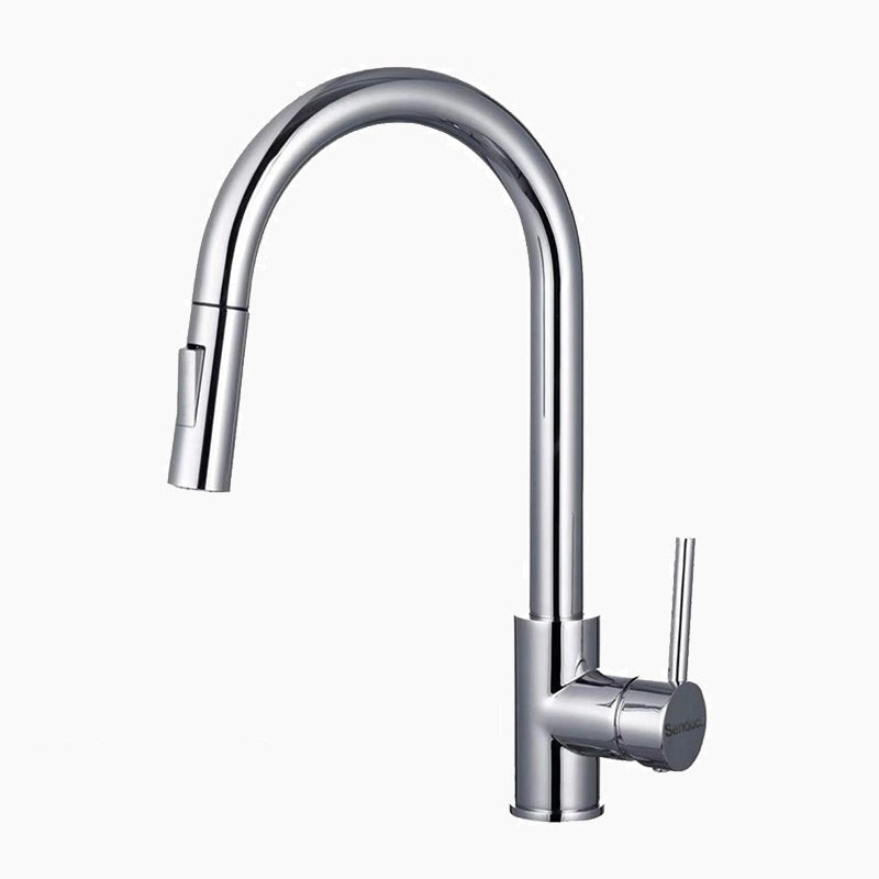 Mitigeur de cuisine moderne avec douchette et tuyau extractible - Cuivré Mitigeur de cuisine moderne avec douchette et tuyau extractible - Cuivré